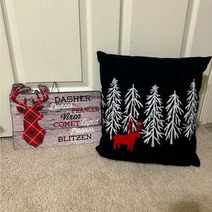 Christmas Decor- Black/White/Red